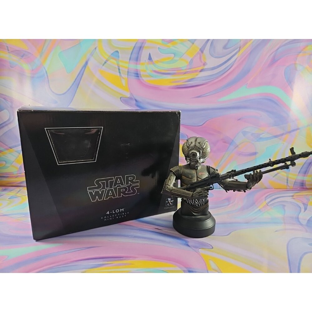 Star Wars Gentle Giant 4-Lom Collectible Mini Bust /2000 2009 Read